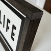 Lake Life Sign with Anchor | Modern Wall Art