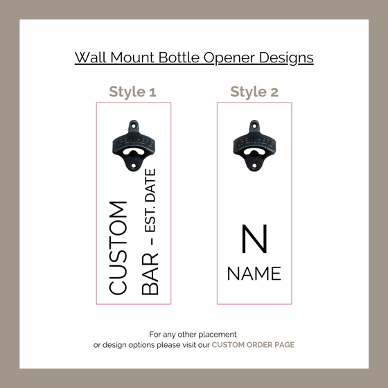 Wall Mount Beer Bottle Opener