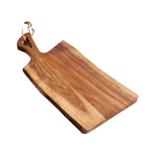  Acacia Live Edge Market Board 22" | Rustic with Jute Tie Handle