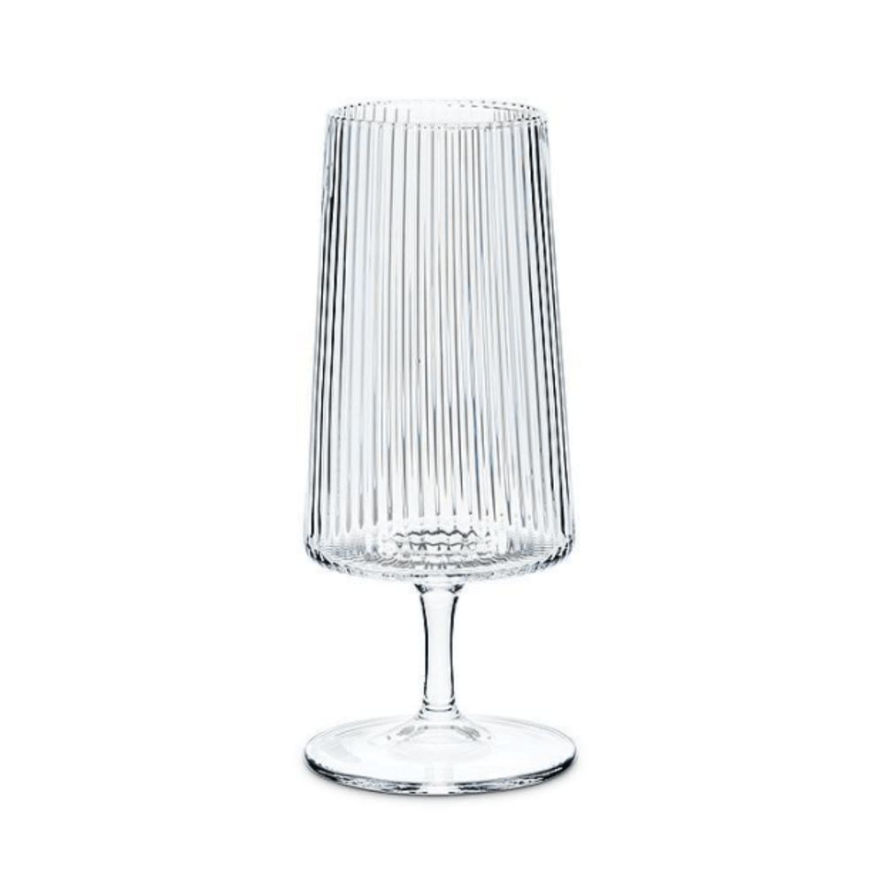 Vented optic all-purpose glass with ribbed texture