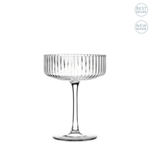  Ribbed optic cocktail glass