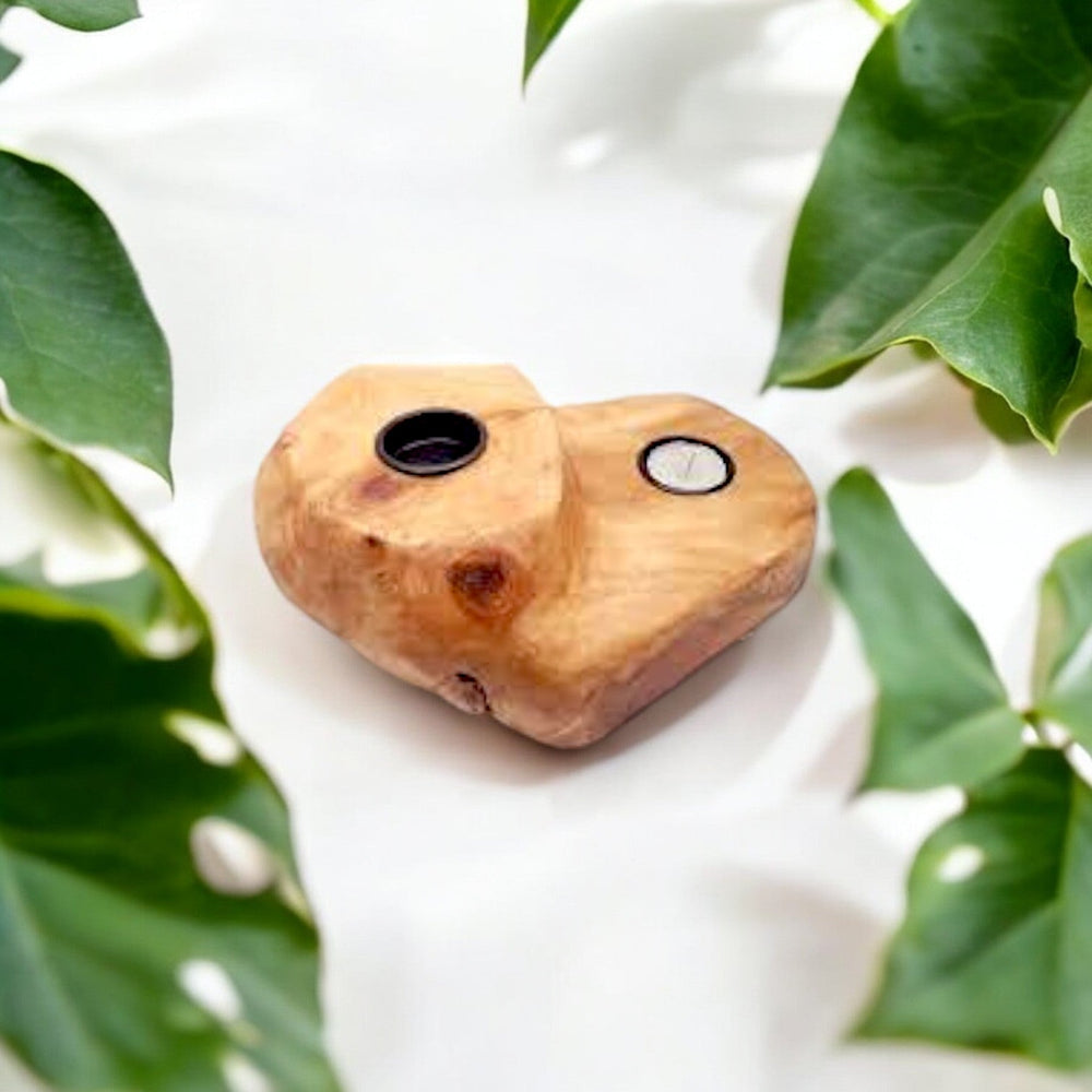 
                  
                    Double Live Edge Root Wood Candle Holder - The Red Door Engraving Company Inc.
                  
                