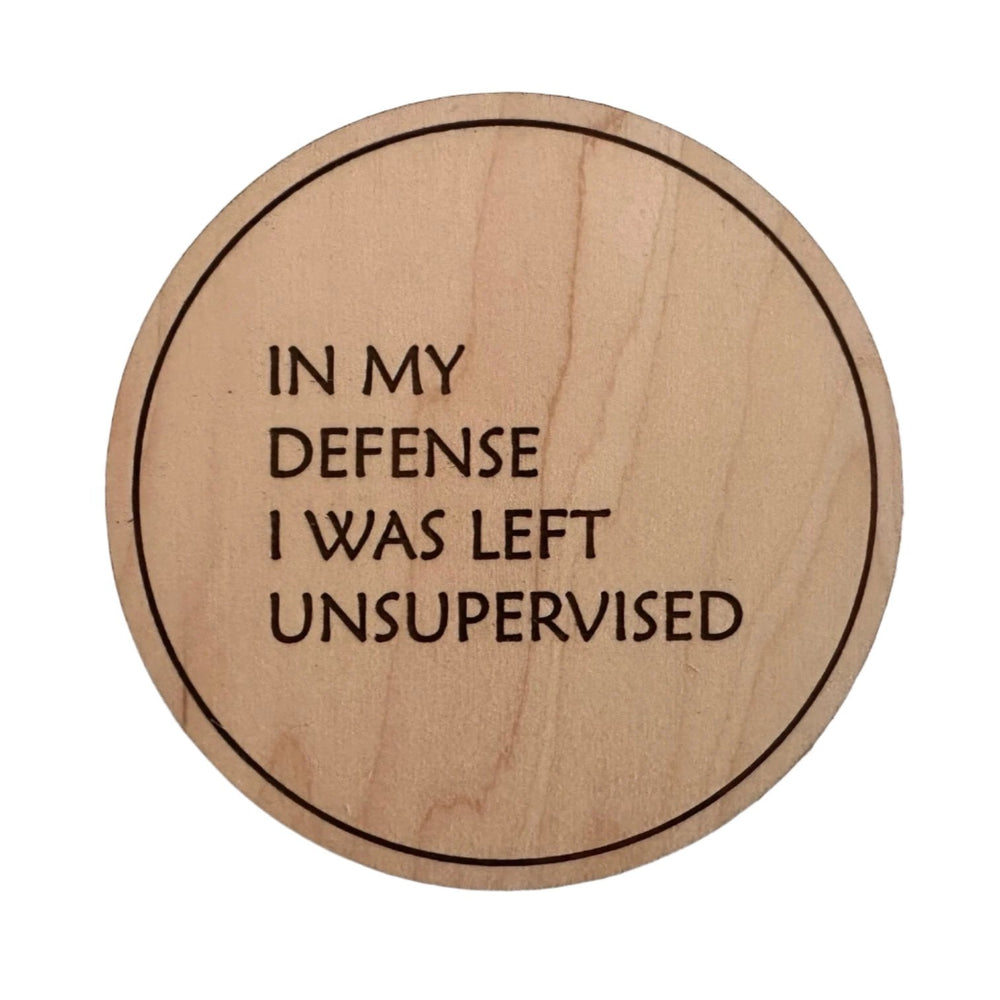 
                  
                    Drunk Expressions #4 | Set of 4 Coasters | Maple - The Red Door Engraving Company Inc.
                  
                