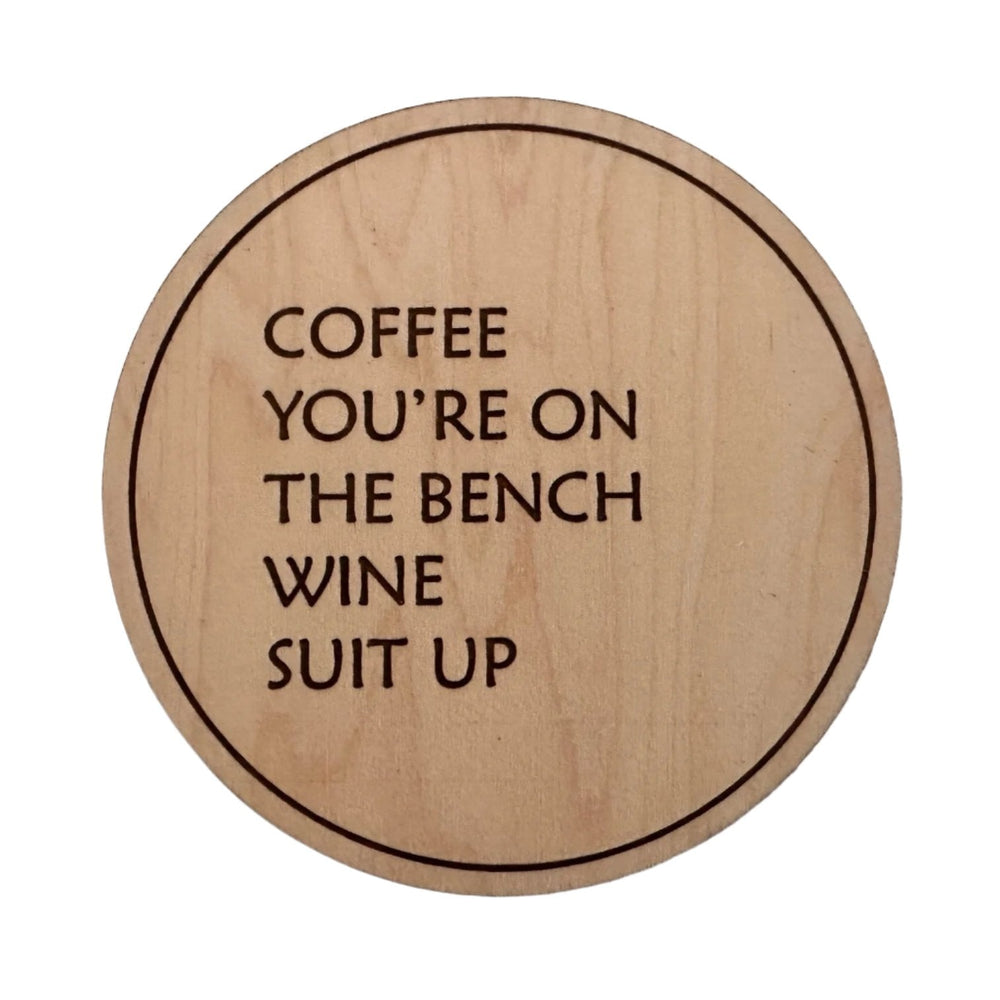 
                  
                    Drunk Expressions #4 | Set of 4 Coasters | Maple - The Red Door Engraving Company Inc.
                  
                