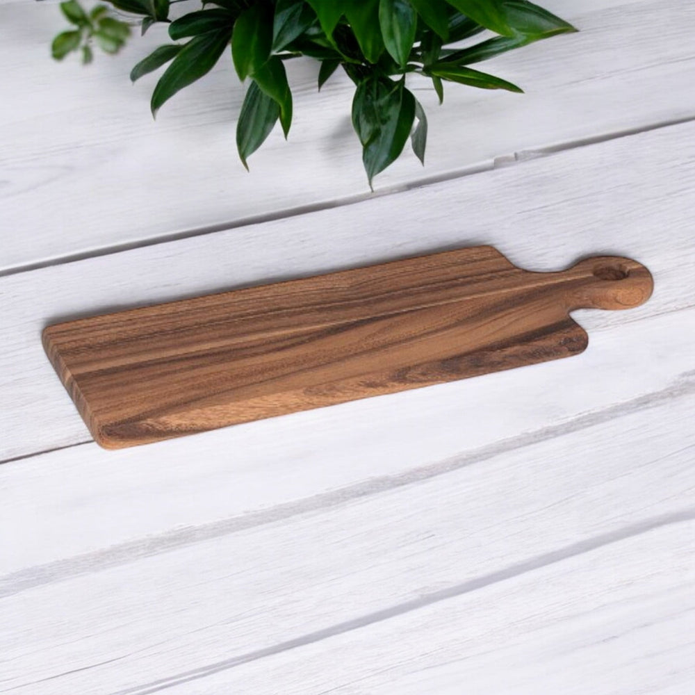 
                  
                    Farmhouse Serving Board | 20"L | Acacia Wood - The Red Door Engraving Company Inc.
                  
                