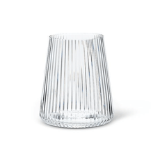  Vented optic glass tumbler with ribbed pattern