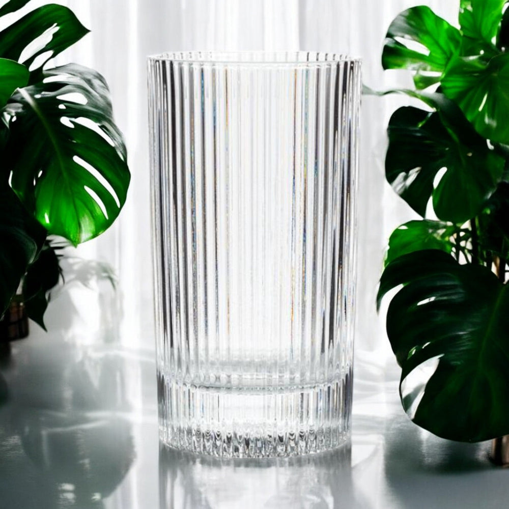
                  
                    Highball Glass | Optic | Ribbed Design - The Red Door Engraving Company Inc.
                  
                