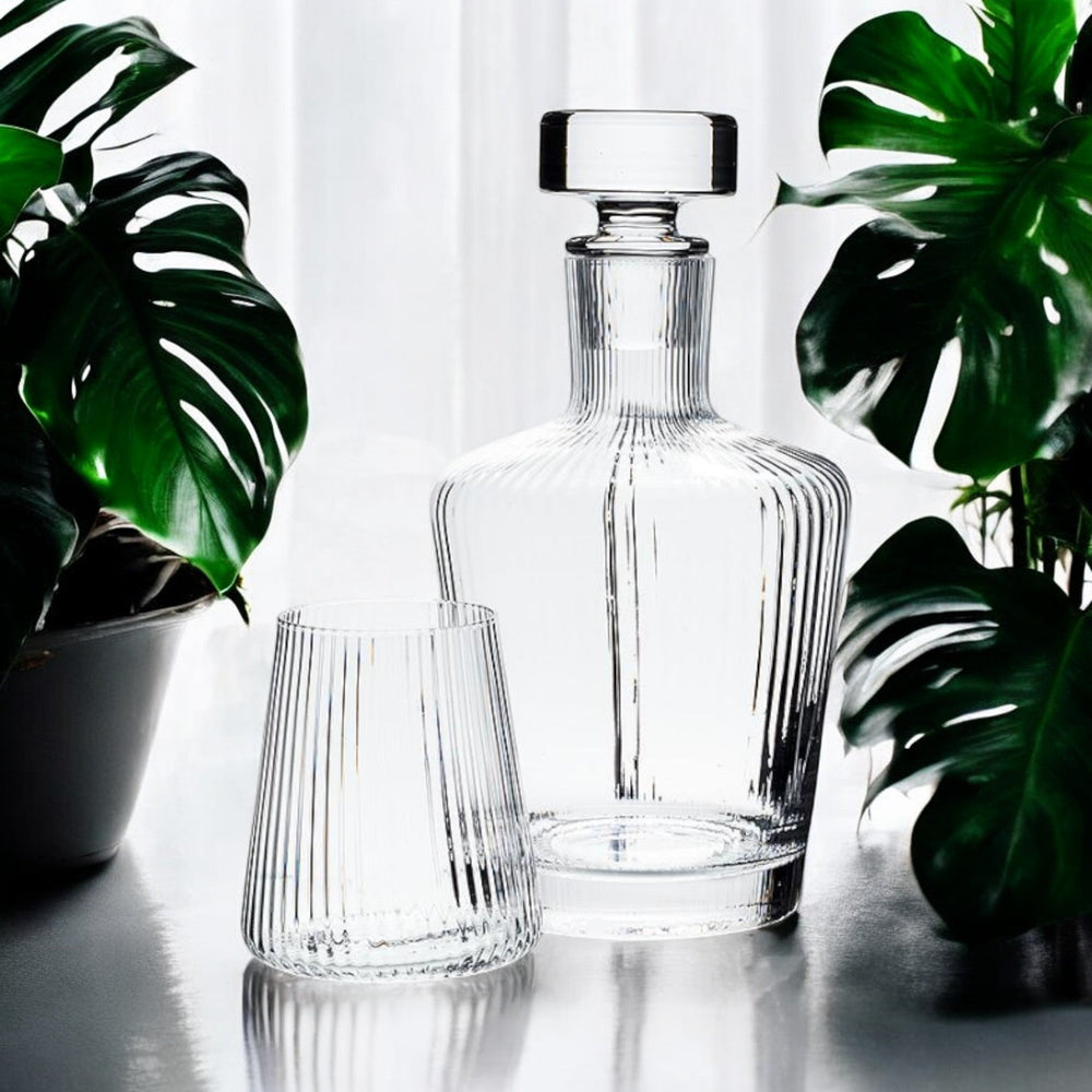 
                  
                    Liquor Decanter | Optic | Ribbed Design - The Red Door Engraving Company Inc.
                  
                