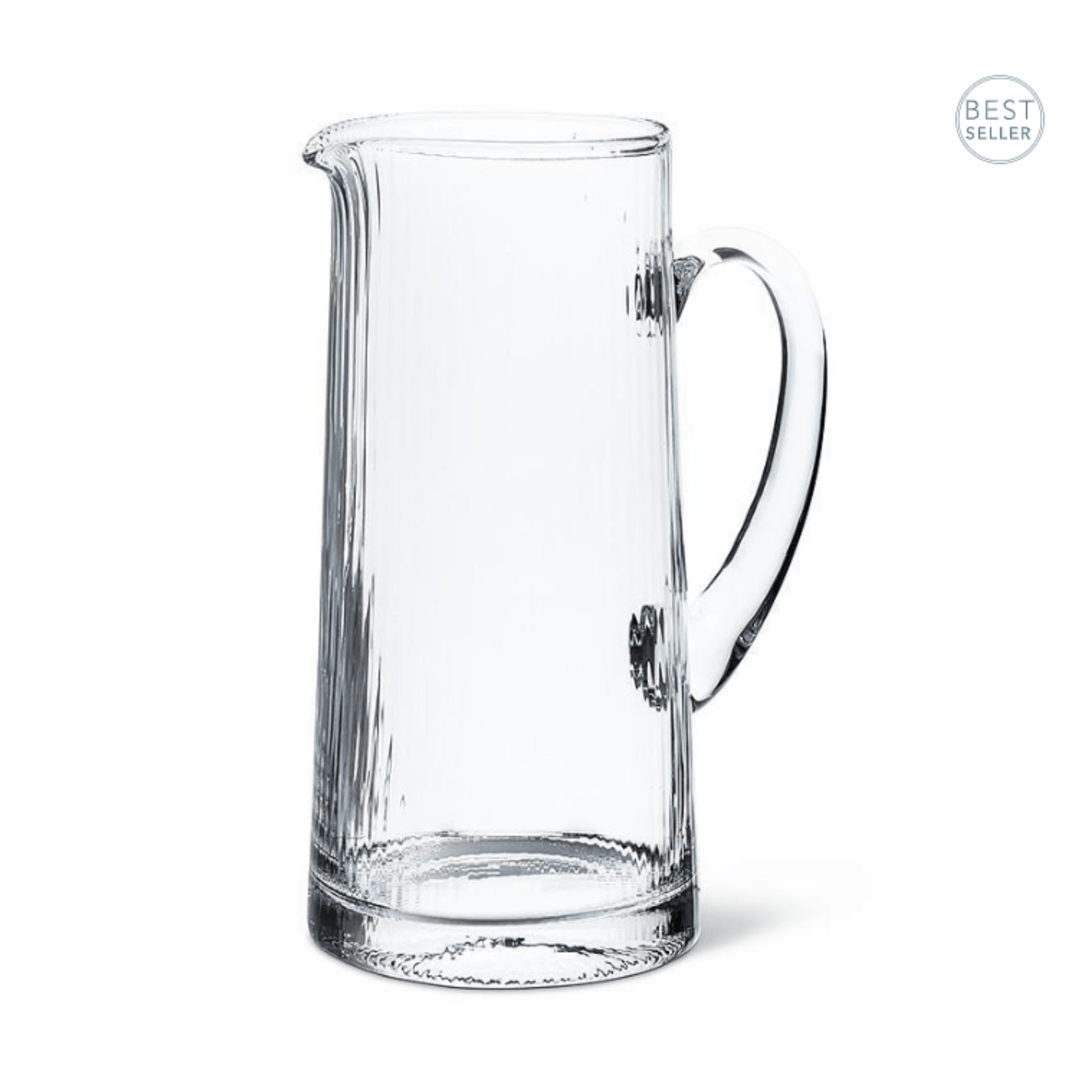 Ribbed optic serving pitcher