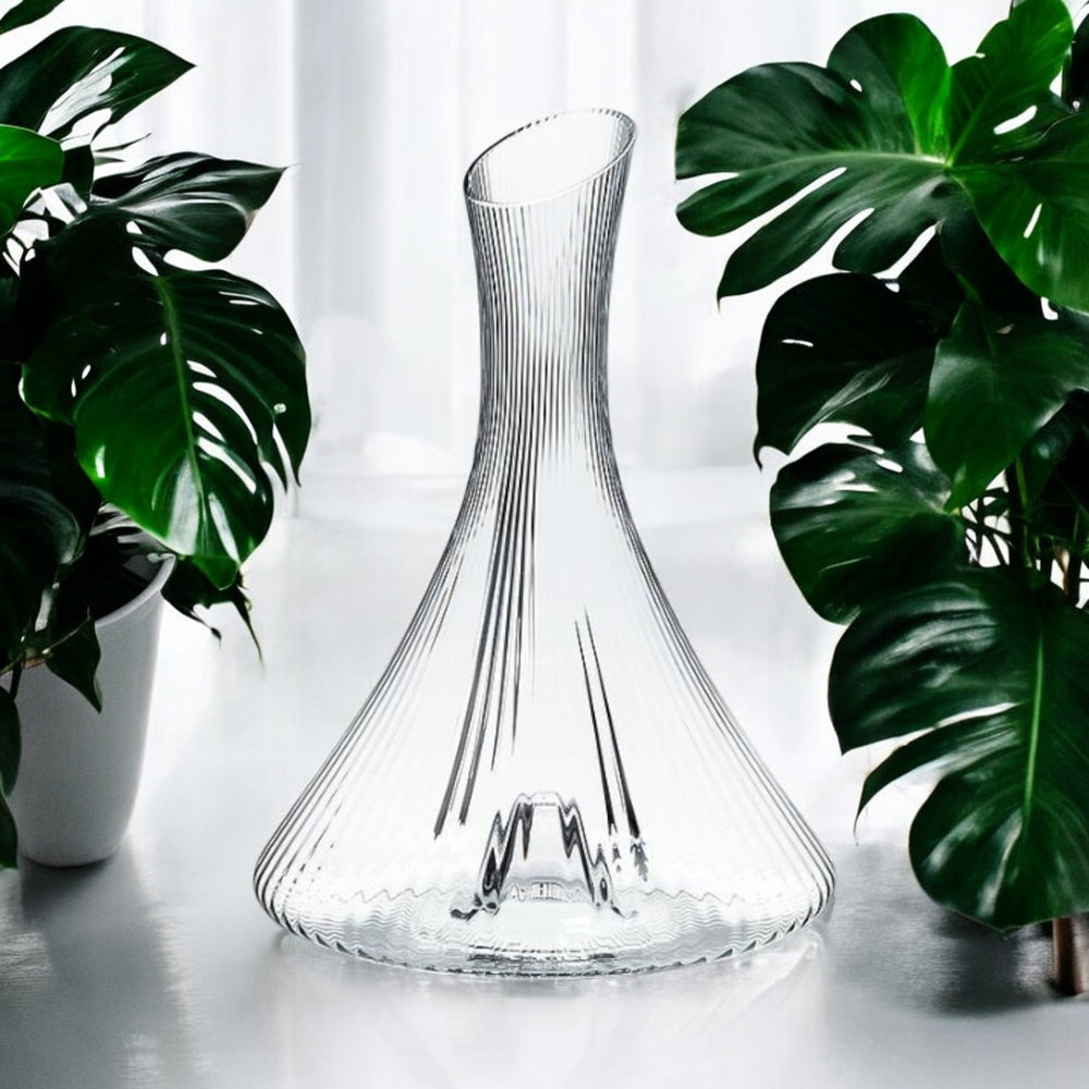 
                  
                    Wine Carafe | Optic | Ribbed Design - The Red Door Engraving Company Inc.
                  
                