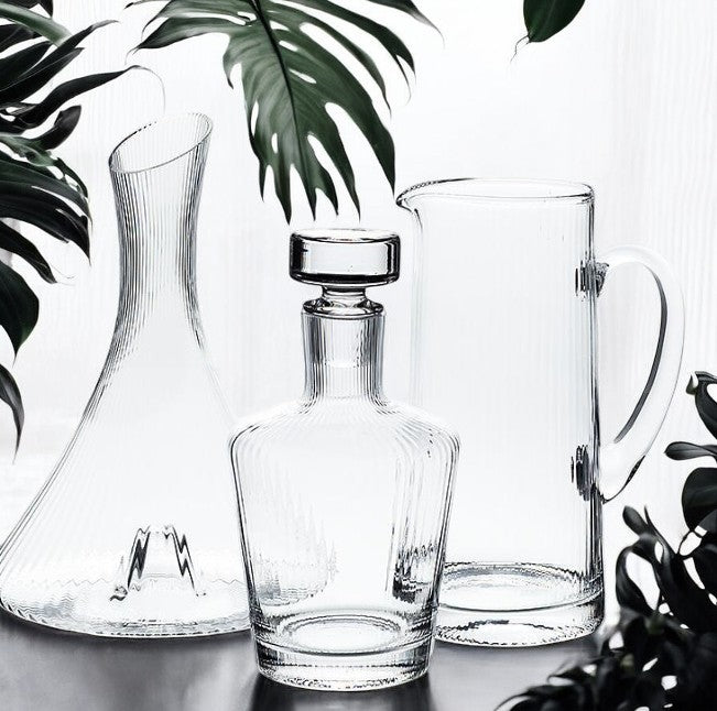 
                  
                    Wine Carafe | Optic | Ribbed Design - The Red Door Engraving Company Inc.
                  
                