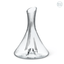  Wine carafe with optic ribbed texture
