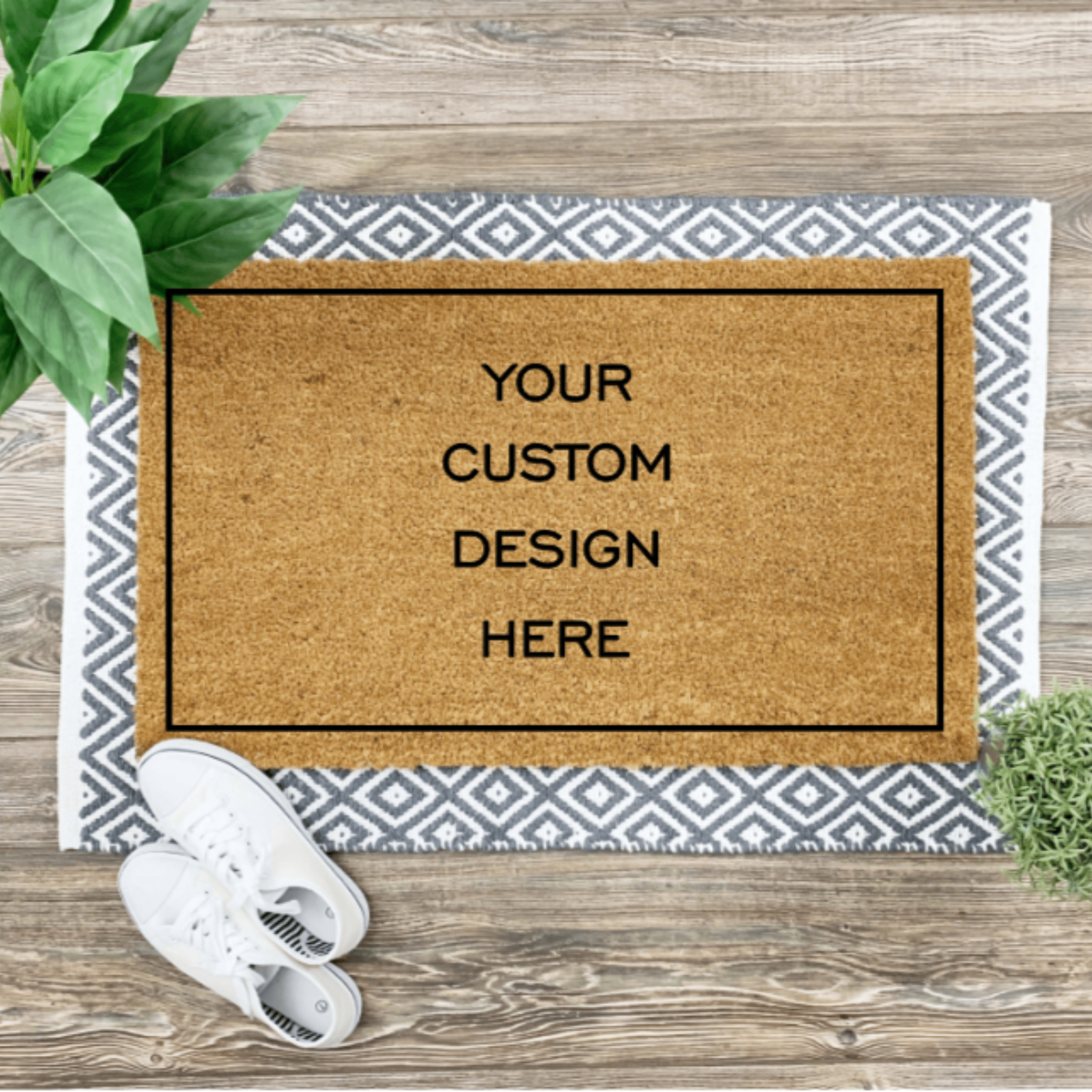 Custom Coir Mat – Upload Your Design or Create Your Own – The Red Door ...