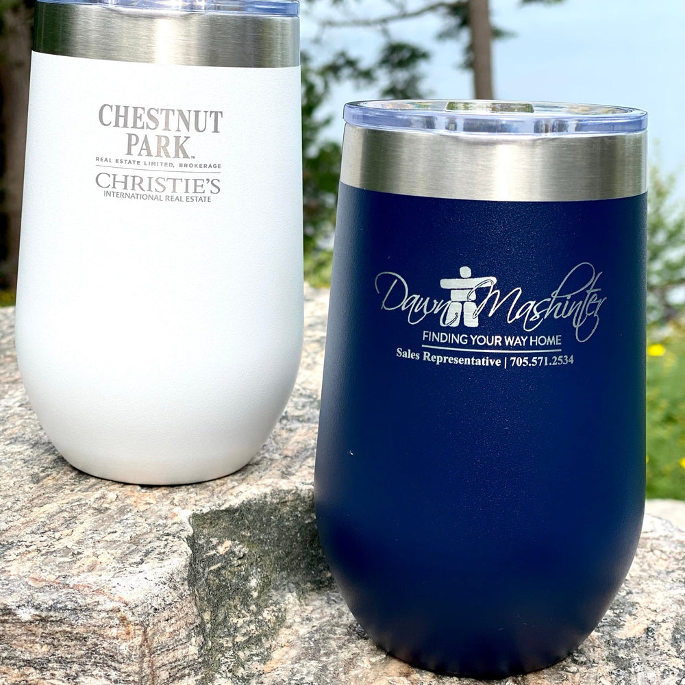 
                  
                    Personalized Laser Engraved Tumblers 16oz Polar Camel Stemless Wine Tumbler - The Red Door Engraving Company Inc.
                  
                