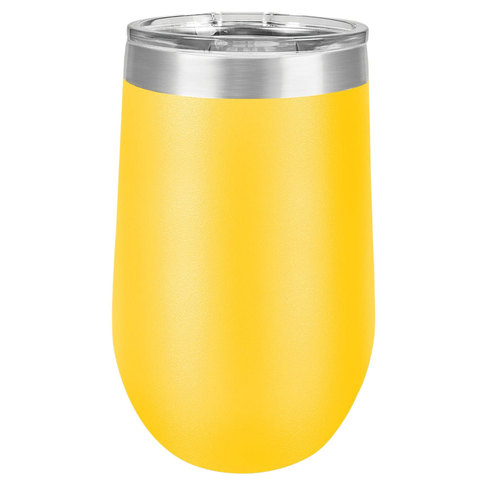 
                  
                    Personalized Laser Engrave Yellow 16oz Polar Camel Stemless Wine Tumbler - The Red Door Engraving Company Inc.
                  
                