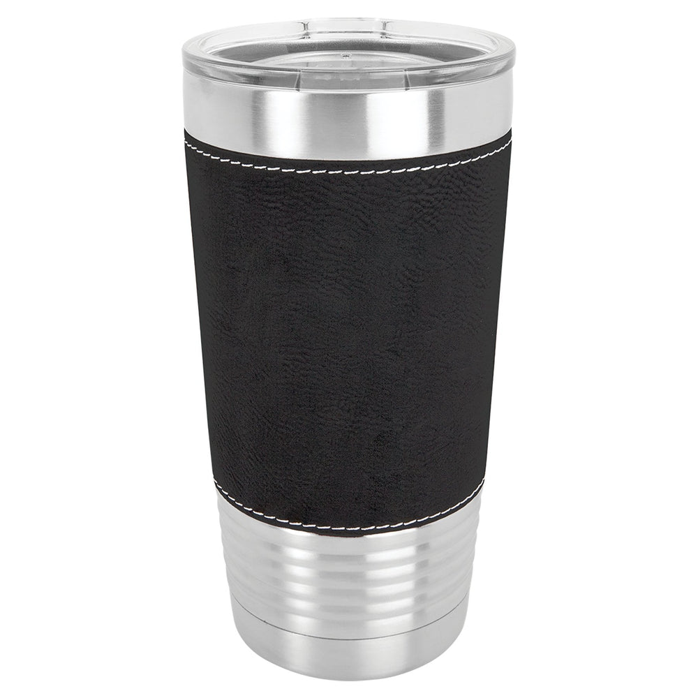 
                  
                    Personalized Laser Engraved 20oz Leatherette Polar Camel Ringneck Tumbler Black - The Red Door Engraving Company Inc.
                  
                