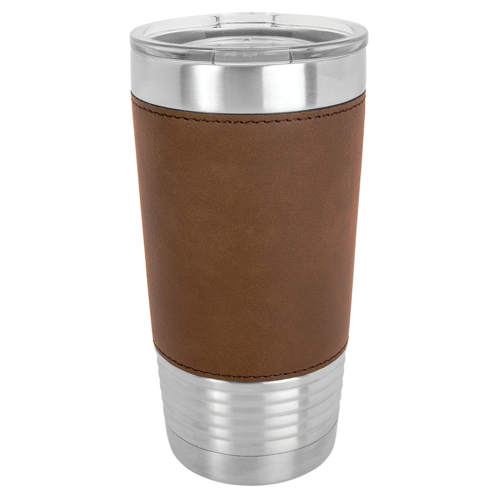 
                  
                    Personalized Laser Engraved 20oz Leatherette Polar Camel Ringneck Tumbler Dark Brown - The Red Door Engraving Company Inc.
                  
                