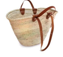  Market Bag - Natural Short & Long Leather Handles