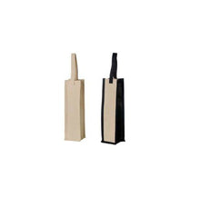  2 Options - Bottle Jute Bags - Single Bottle - The Red Door Engraving Company Inc.
