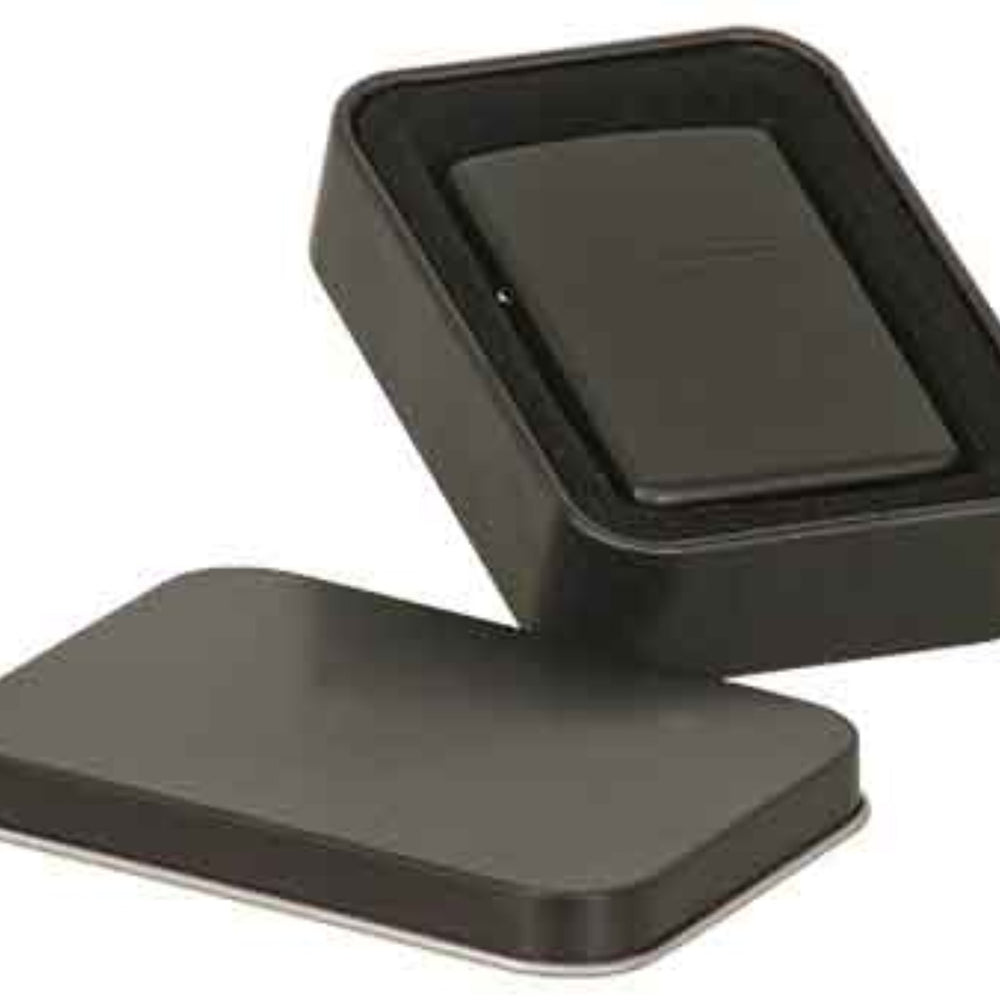 Black Candle Lighter and Tin - The Red Door Engraving Company Inc.