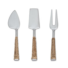  Cheese Knives - Rattan - Set of 3 - The Red Door Engraving Company Inc.