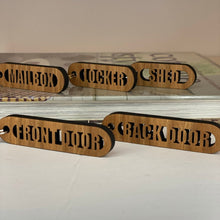  Various Cherry Wood Cut-Out Keychains - The Red Door Engraving Company Inc.