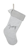 Christmas Stockings with Tassel Ivory - The Red Door Engraving Company Inc.