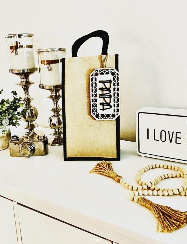 
                  
                    Baltic Birch and Black Name Gift Tag - Rattan - The Red Door Engraving Company Inc.
                  
                