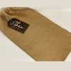 Jute Sac & Baltic Birch Stained Provincial Gift Tag with 3D cut out Name - The Red Door Engraving Company Inc.
