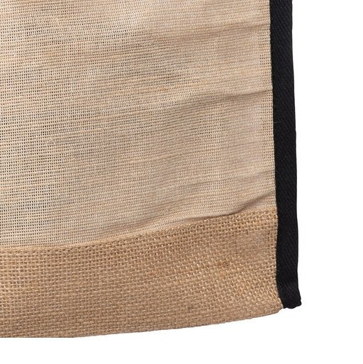 
                  
                    Jute & Burlap Bag - Black Trim - Engravable - 3 sizes - The Red Door Engraving Company Inc.
                  
                
