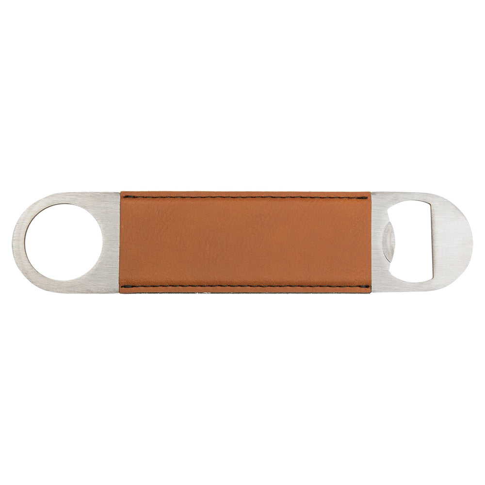 
                  
                    Leatherette Bottle Opener Light Brown - The Red Door Engraving Company Inc.
                  
                