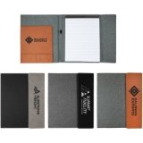 Leatherette & Canvas Notepad Portfolio - The Red Door Engraving Company Inc.