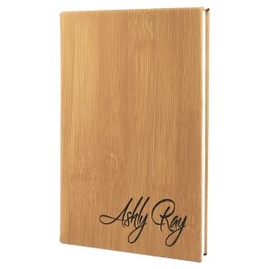 Leatherette Journal Bamboo - The Red Door Engraving Company Inc.
