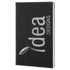 Leatherette Journal Black with Silver - The Red Door Engraving Company Inc.