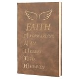 Leatherette Journal Brown with Gold - The Red Door Engraving Company Inc.