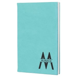 Leatherette Journal Teal - The Red Door Engraving Company Inc.