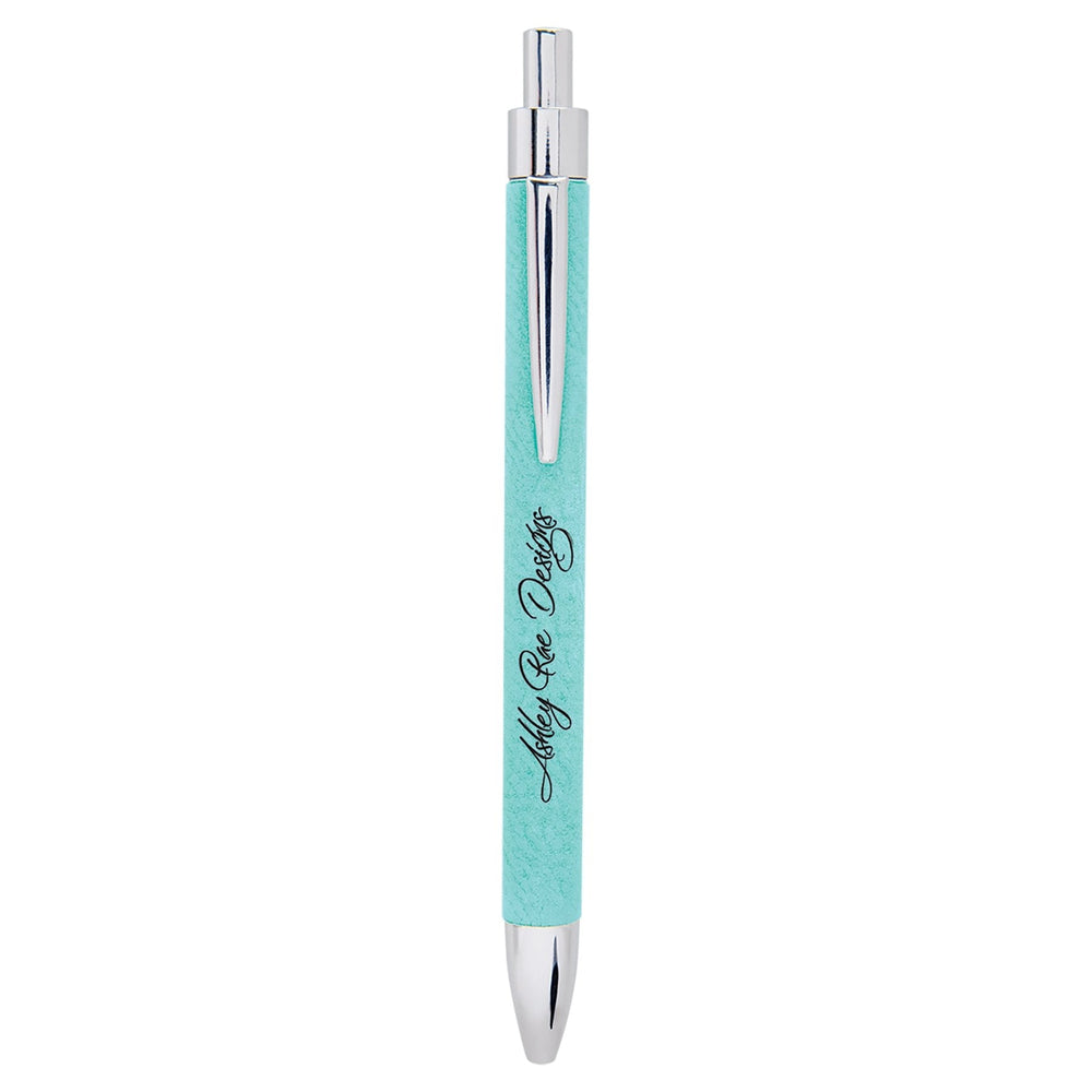 
                  
                    Leatherette Pen Teal - The Red Door Engraving Company Inc.
                  
                