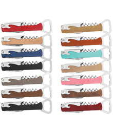  Leatherette Wine Bottle Opener - all colour options for engraving - The Red Door Engraving Company Inc.