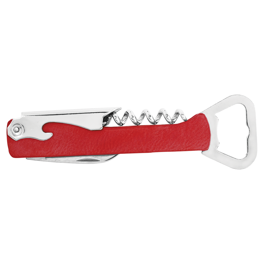 
                  
                    Leatherette Wine Bottle Opener Red - The Red Door Engraving Company Inc.
                  
                