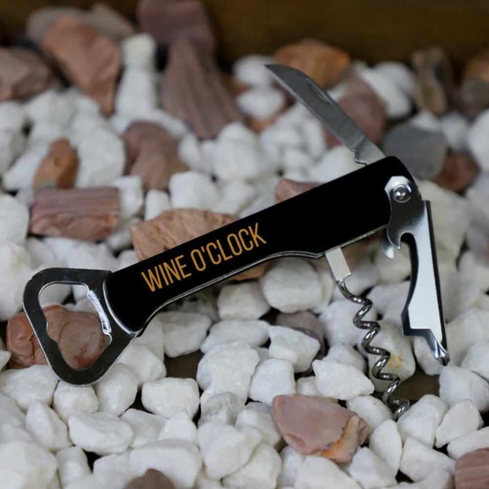 
                  
                    Dark Brown Engraved Leatherette Wine Bottle Opener - The Red Door Engraving Company Inc.
                  
                