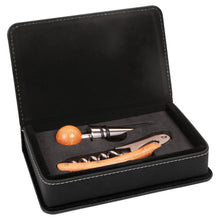 Leatherette Wine Opener Set - The Red Door Engraving Company Inc.