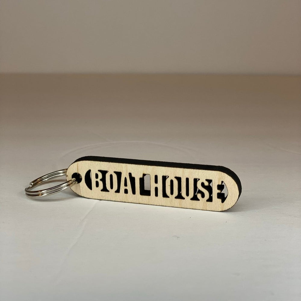 
                  
                    Maple Wood Cut-Out Keychains Boathouse - The Red Door Engraving Company Inc.
                  
                