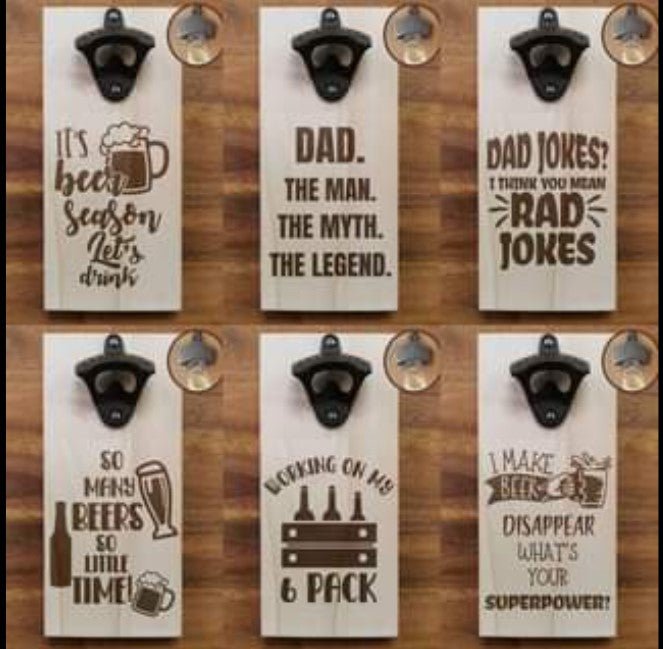 
                  
                    6 Wall Mount Beer Bottle Opener - The Red Door Engraving Company Inc.
                  
                