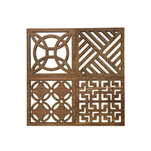  Walnut Square Geo Wood Coasters - Set of 4 Set A - The Red Door Engraving Company Inc.