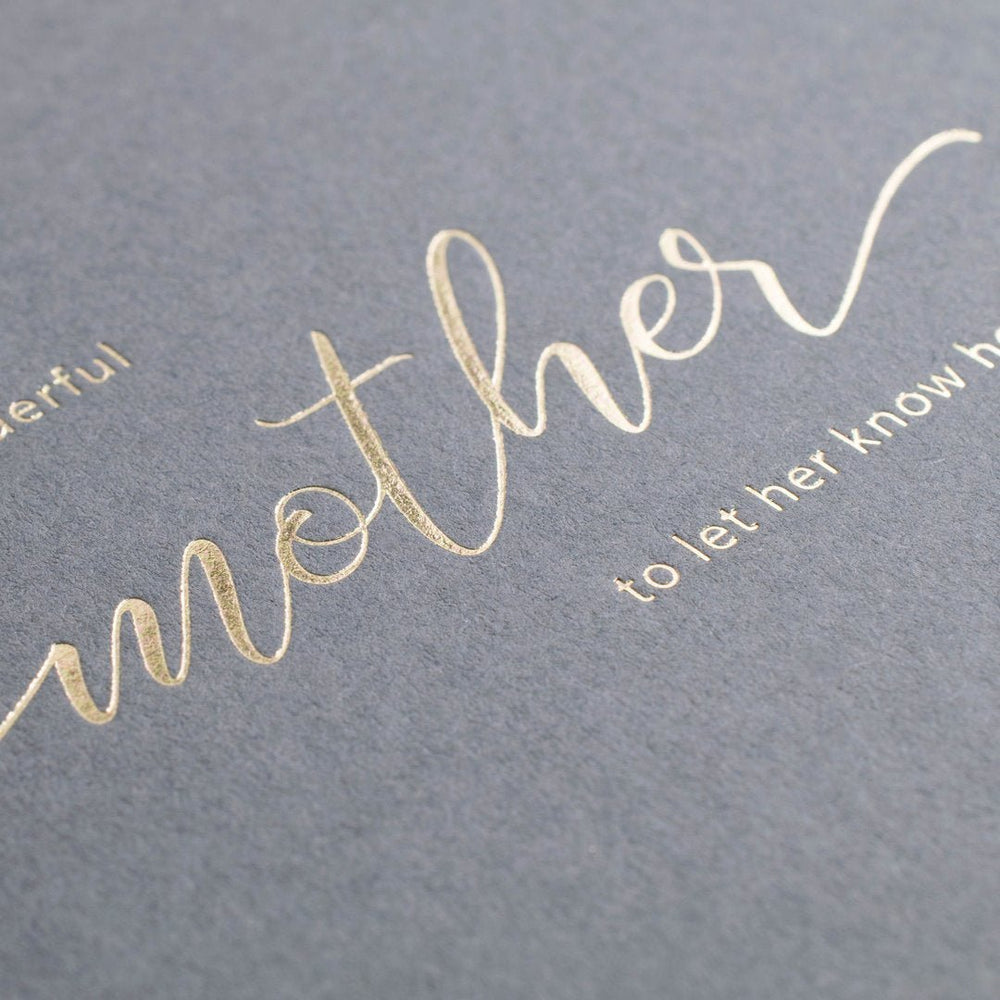 
                  
                    Wonderful Mother Card - Grey - The Red Door Engraving Company Inc.
                  
                